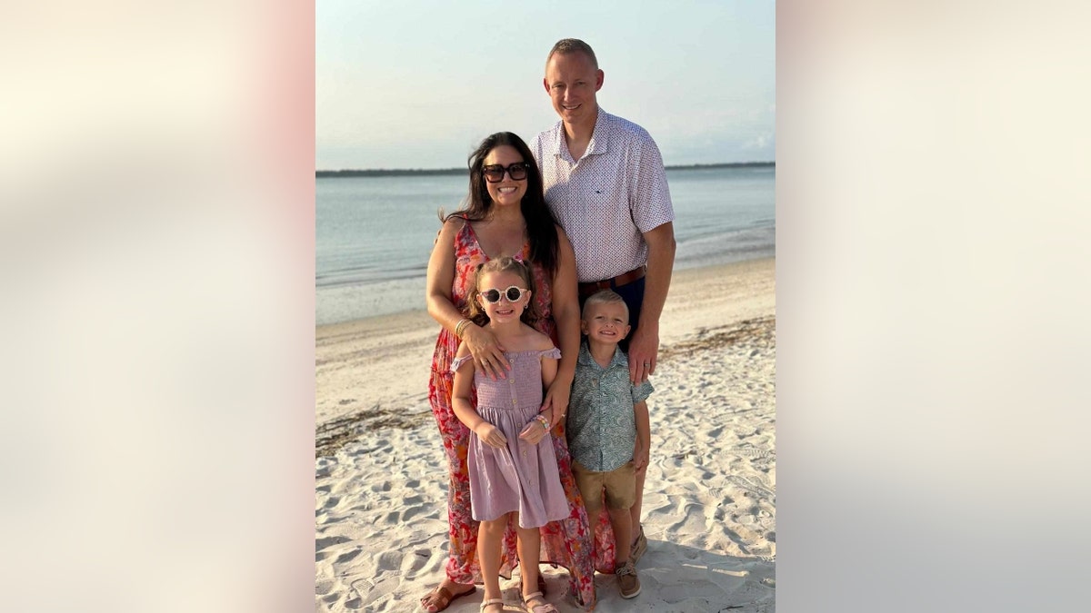 Bryan Hagerich et sa famille sur la plage