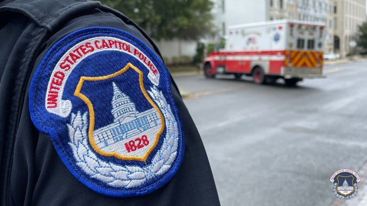 Un patch pour un officier de police du Capitole des États-Unis