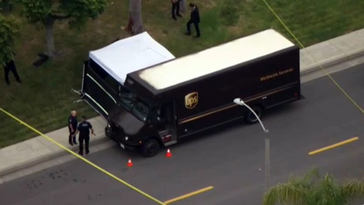 Camion UPS sur les lieux du crime