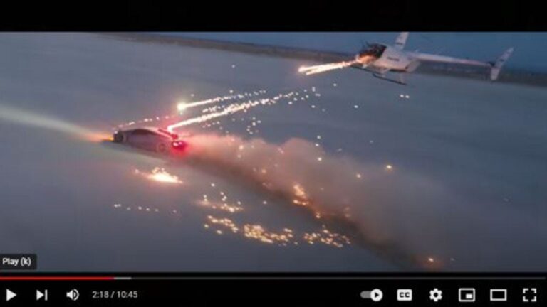 YouTuber arrêté pour une vidéo d'un hélicoptère tirant des feux d'artifice sur Lamborghini